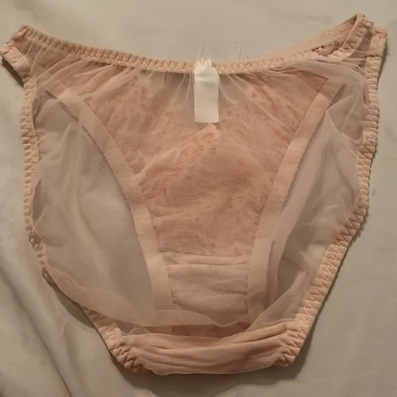 Felina PEACH brief with flower to middle front area. NWOT - Picture 3 of 6